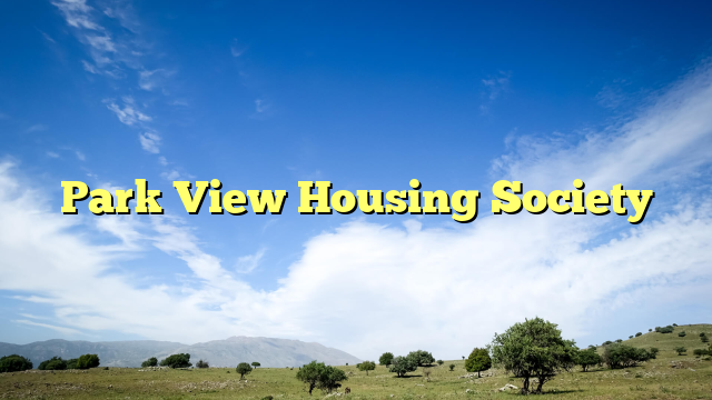 Park View Housing Society